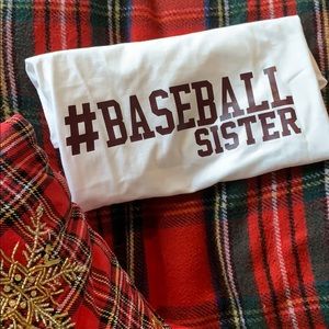 #BASEBALL SISTER Custom Short Sleeve Tee